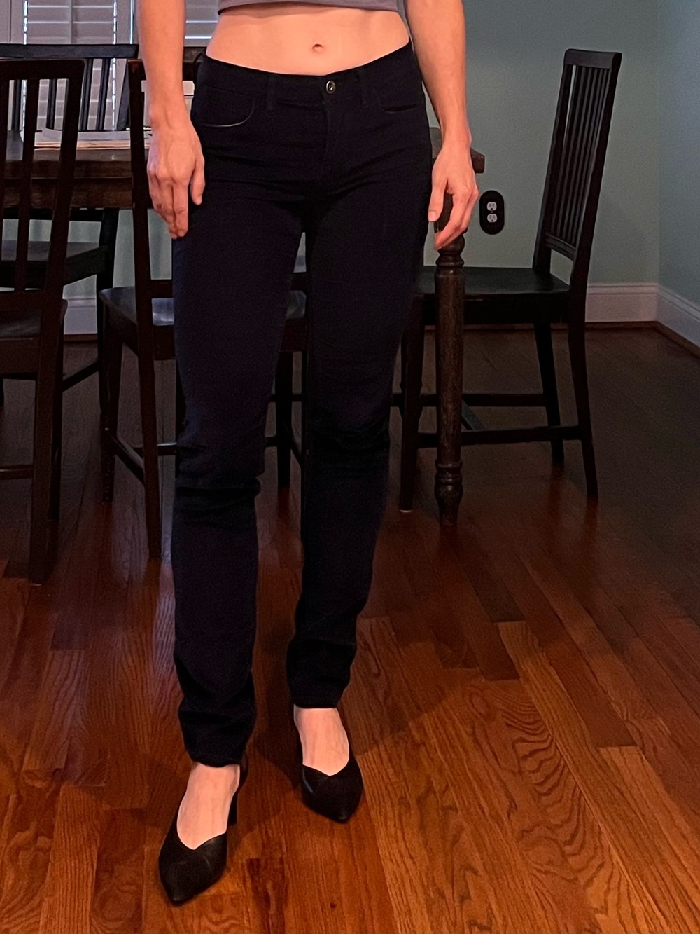 Dark blue Madewell skinny cords